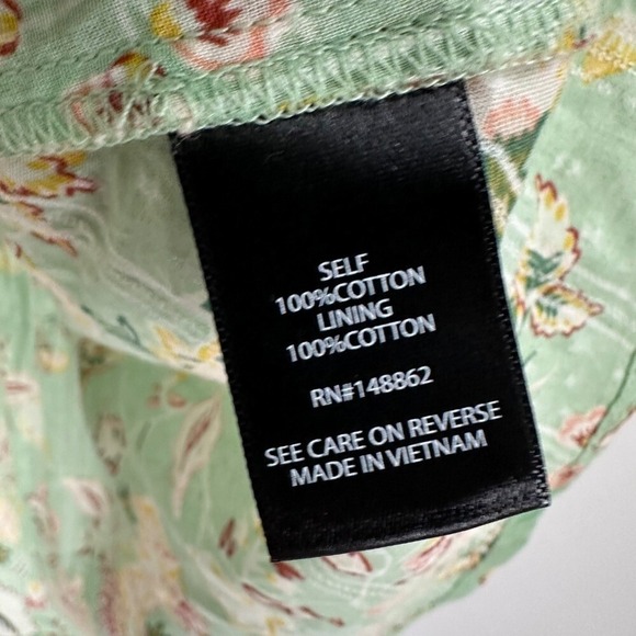 Torrid Floral Peplum Top Square Neck Long Sleeve Blouse Green Size 3 - Picture 6 of 10